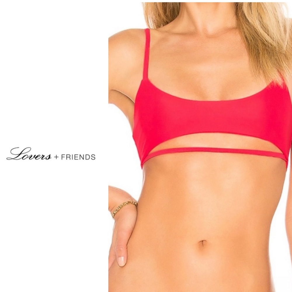 Lovers + Friends swim bikini top